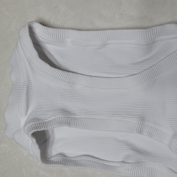 FP Movement by Free People Happiness Runs High-Neck Ribbed Cropped XS White - Picture 11 of 15